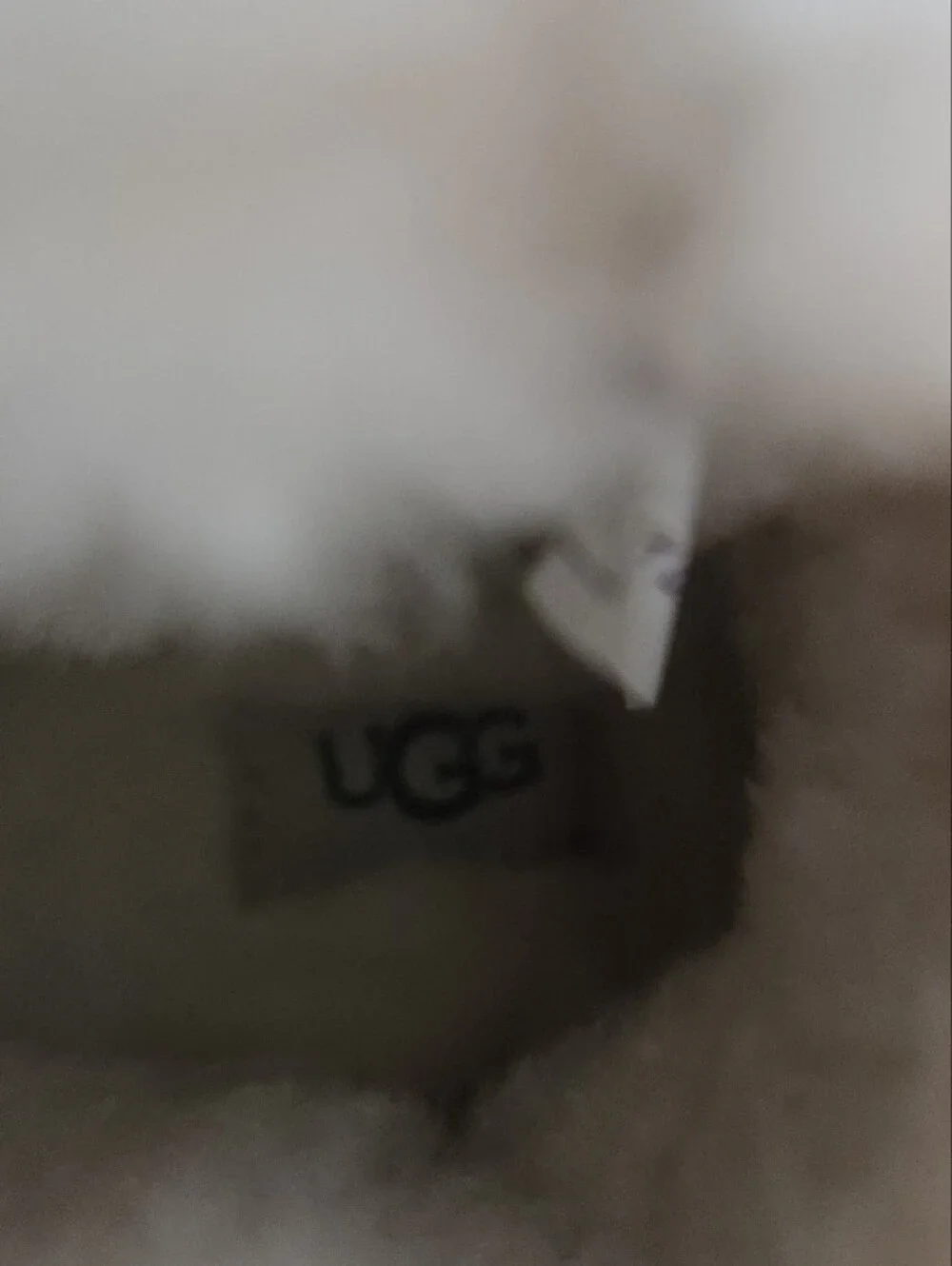 UGG Infant/Toddler Size 4  Black Suede Fleece-Lined Boots with Tan Soles